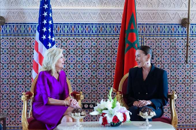 السيدة الأولى للولايات المتحدة تشكر الملك وتشيد بالصداقة المغربية الأمريكية العريقة