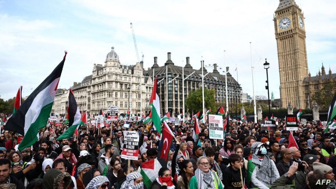 britain palestinian conflict israel demonstration